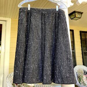 Coldwater Creek Six-Gored Tweed Skirt